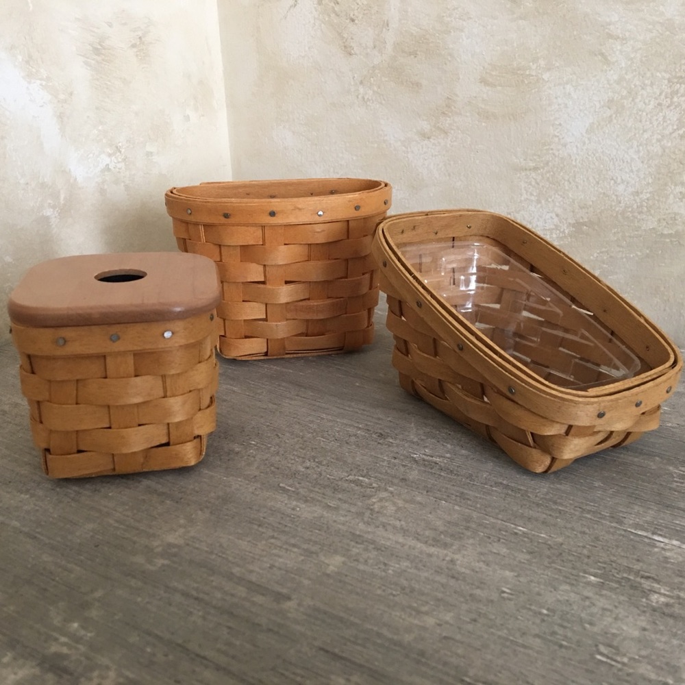 Set of 3 Mini Longaberger Baskets